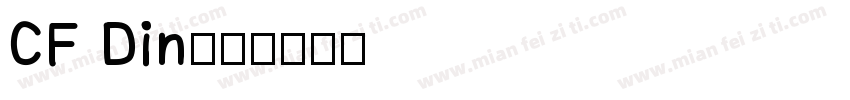 CF Din字体转换